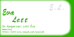 eva lett business card